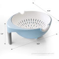 Sink Strainer Multifunctional 2 in 1 Kitchen Rolling Colander Bowl Supplier